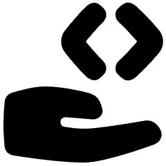 Share Code Icon from Plump Solid Set