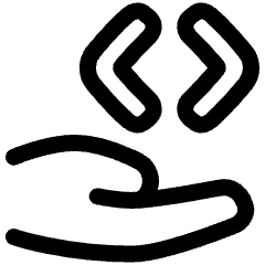 Share Code Icon from Plump Line Set