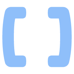 Square Brackets Icon from Plump Flat Set
