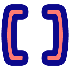 Square Brackets Icon from Plump Pop Set