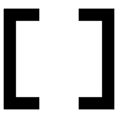 Square Brackets Icon from Sharp Remix Set