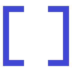 Square Brackets Icon from Sharp Duo Set