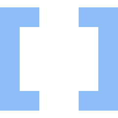 Square Brackets Icon from Sharp Flat Set