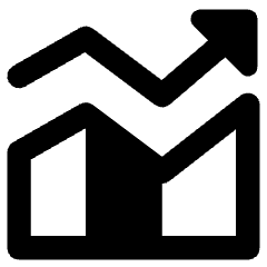 Decent Work And Economic Growth Icon from Core Remix Set