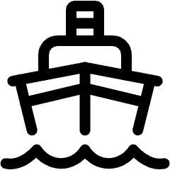 Sea Transport Boat Icon from Ultimate Regular Set