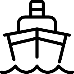 Sea Transport Boat Icon from Ultimate Light Set