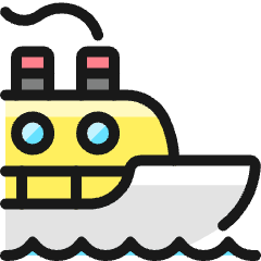 Sea Transport Cruiser Icon from Ultimate Colors Set