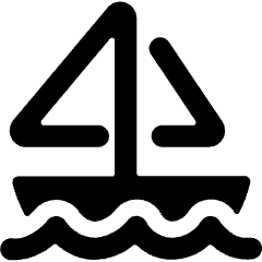 Sea Transport Sailing Boat Icon from Ultimate Bold Set