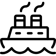 Sea Transport Ship Icon from Ultimate Light Set