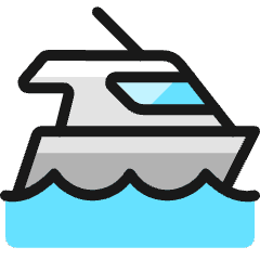 Sea Transport Small Boat Icon from Ultimate Colors Set
