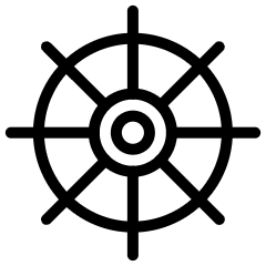 Sea Transport Wheel Boat Icon from Ultimate Light Set