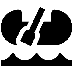 Sea Transportation Kayak Icon from Nova Solid Set