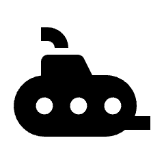 Sea Transportation Submarine Icon from Nova Solid Set