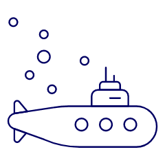 Submarine Illustration from UX Line Set