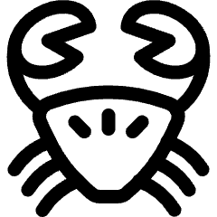 Seafood Crab Icon from Ultimate Regular Set