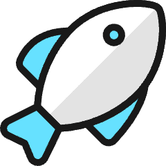 Seafood Fish Icon from Ultimate Colors Set