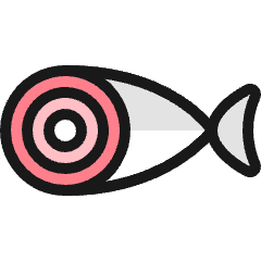 Seafood Salmon Icon from Ultimate Colors Set