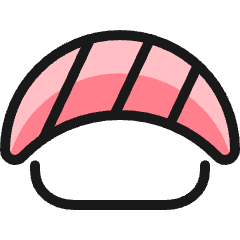 Seafood Sushi Icon from Ultimate Colors Set