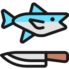Seafood Tuna Icon from Ultimate Colors Set