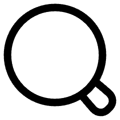 Magnifying Glass Icon from Plump Line Set