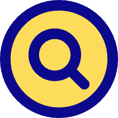 Magnifying Glass Circle Icon from Core Pop Set