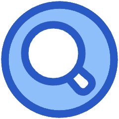 Magnifying Glass Circle Icon from Plump Duo Set