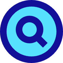 Magnifying Glass Circle Icon from Sharp Pop Set