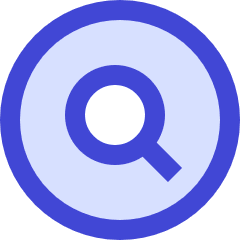 Magnifying Glass Circle Icon from Sharp Duo Set