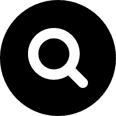 Magnifying Glass Circle Icon from Core Solid Set