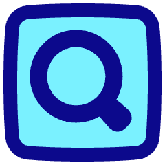 Magnifying Glass Square Icon from Plump Pop Set