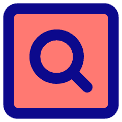 Magnifying Glass Square Icon from Core Pop Set