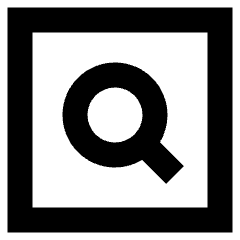 Magnifying Glass Square Icon from Sharp Remix Set