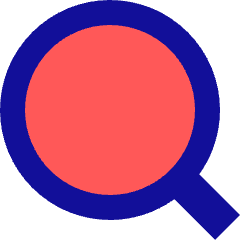 Magnifying Glass Icon from Sharp Pop Set
