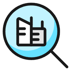 Real Estate Search Building Icon from Ultimate Colors Set