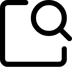Search App Feature Content Icon from Core Line Set