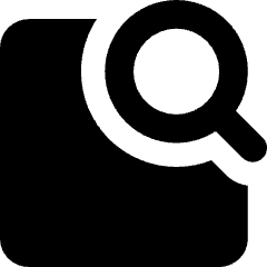 Search App Feature Content Icon from Core Solid Set
