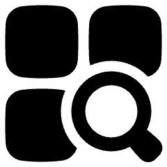 Search Category Icon from Plump Solid Set