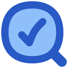 Search Check Icon from Flex Flat Set