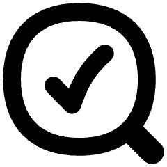 Search Check Icon from Flex Solid Set