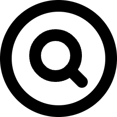 Search Circle Icon from Micro Line Set