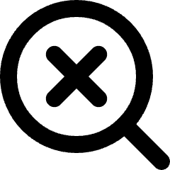 Search Off Disable Icon from Micro Line Set