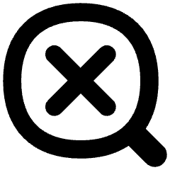Search Off Disable Icon from Flex Solid Set