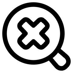 Search Off Disable Icon from Plump Line Set