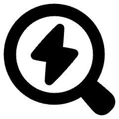 Search Quick Action Icon from Plump Solid Set