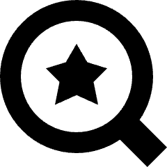 Search Saved Results Icon from Sharp Solid Set