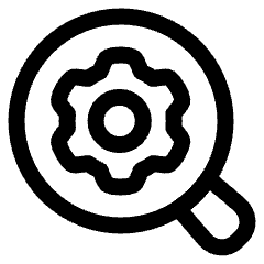 Search Setting Icon from Plump Line Set