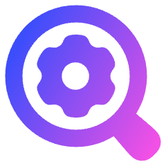 Search Setting Icon from Plump Gradient Set