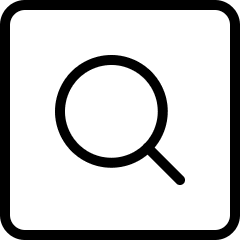 Search Square Icon from Ultimate Light Set