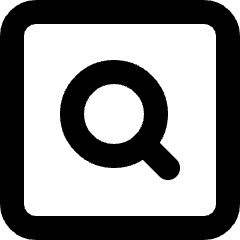 Search Square Icon from Micro Line Set