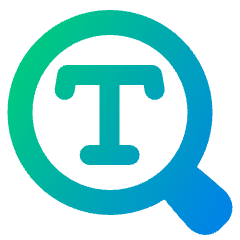 Search Text Icon from Plump Gradient Set